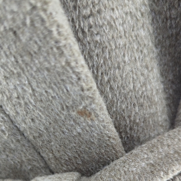 11532 Banana Republic Wool Rabbit Hair Angora Long Coat Green Size Medium preppy - Picture 11 of 13